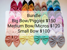 Load image into Gallery viewer, Solid Bow Bundle Last Day Available